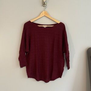 Women's Burgundy Sweater